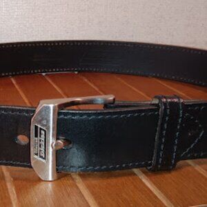 Dickies Work Belt Men's Size 34 Black Genuine Leather